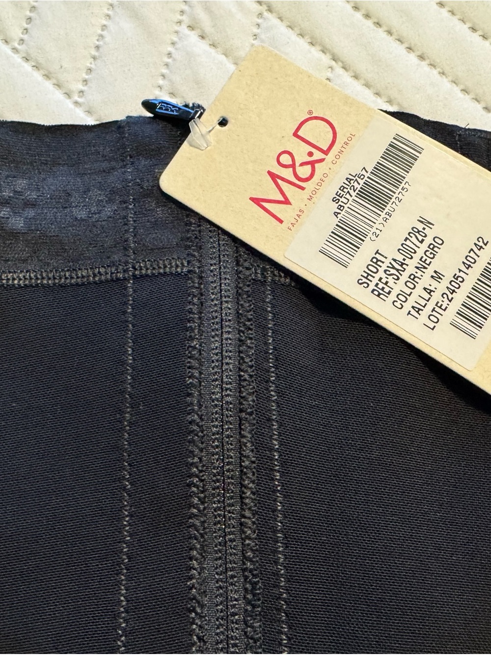 M&D Black High-Waist Active Shorts